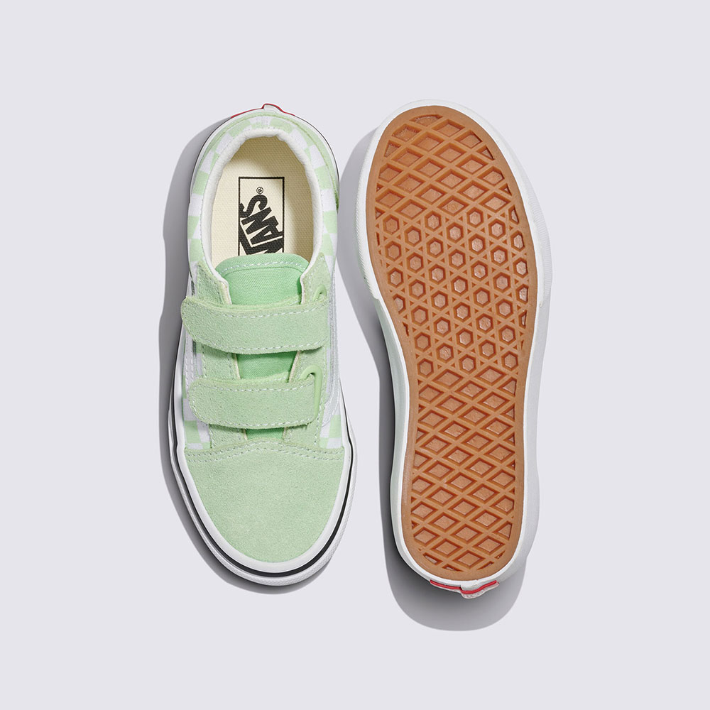 키즈 올드스쿨 벨크로 컬러 띠어리 체커보드