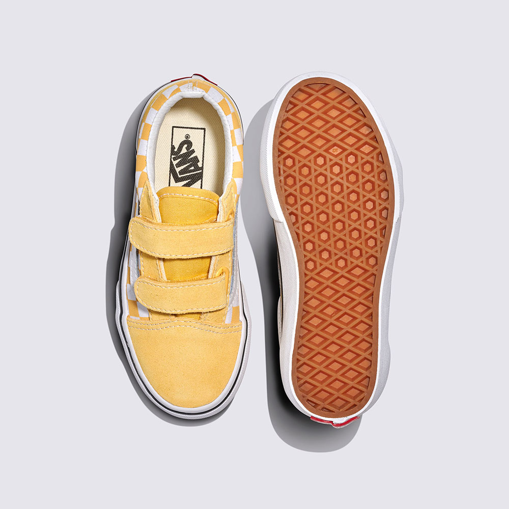 키즈 올드스쿨 벨크로 컬러 띠어리 체커보드