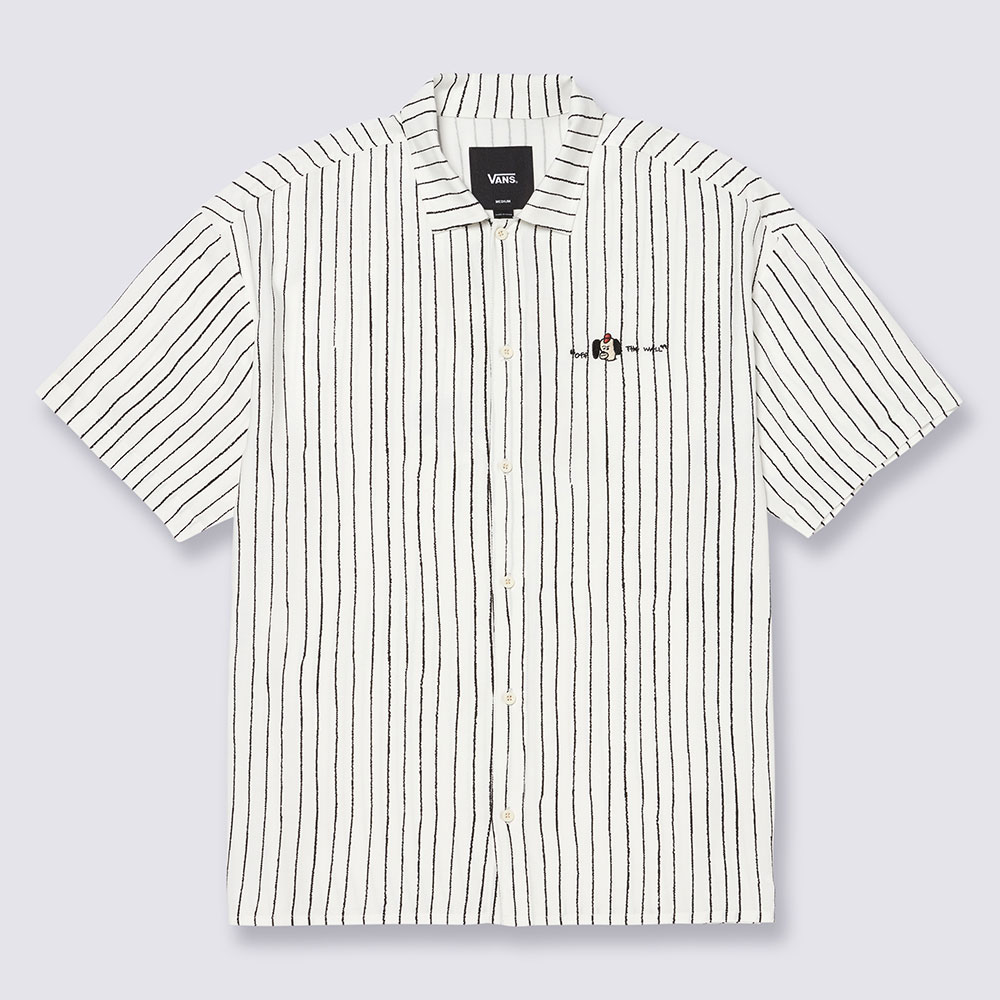 반스 아티스트 컬렉션 Vans x Riroo 도그 스트라이프 반소매 셔츠